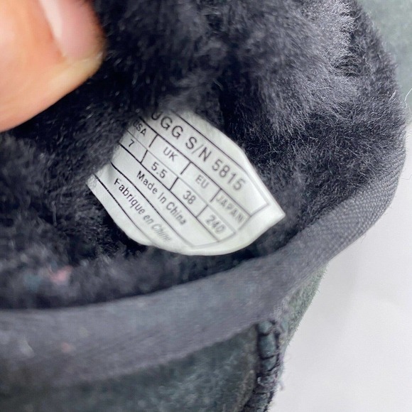 UGG Australia Classic Tall Shearling Suede Boots Size 7 Women - Picture 8 of 9